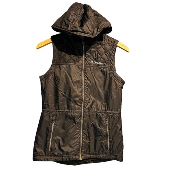 Columbia Size Extra Small Black Quilted Puffer Vest Warm Outdoor Gorpcore - Picture 1 of 9